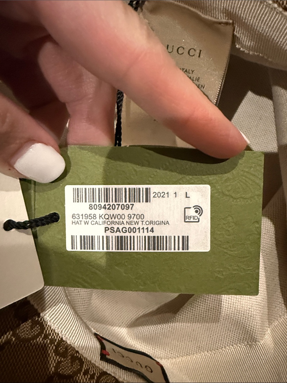 Gucci Beige GG Monogram Bucket Hat. BNWT wide brim - Picture 6 of 12
